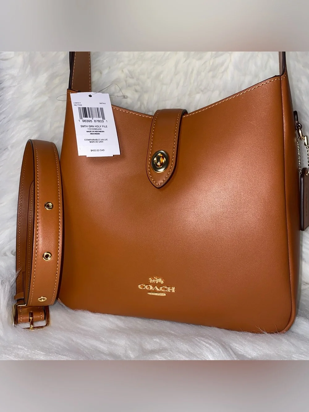 Coach leather purse Hadley Convertible Crossbody New with tags